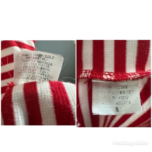 Bettie Page Ships Ahoy 1950s Inspired Sweat Heart Striped Top - Picture 7 of 7